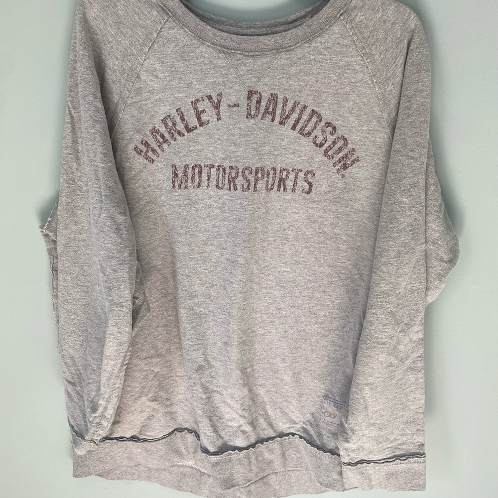 Harley-Davidson Gray Logo Medium Weight Sweatshirt